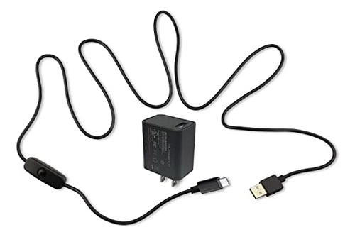 Pack Fuente De Poder 5v3a Con Cable Usb C Para Raspberry Pi