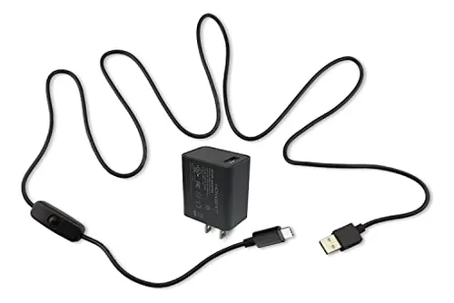 Pack Fuente De Poder 5v3a Con Cable Usb C Para Raspberry Pi