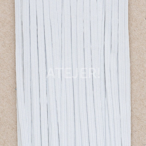 Imagen 8 de 8 de Elástico Liso Marca Bentley - Art 10 De 4mm X 50 Mts Blanco