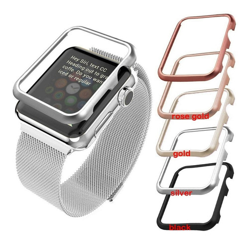 Imagem 1 de 9 de Case Protetor De Metal Para Apple Watch De 42mm
