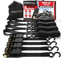 Comprar Correas Con Trinquete Fortem, Negro, Paquete De 4 Correas