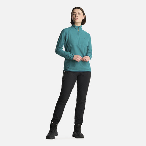 Polerón Mujer Jacaranda Nano-f 14 Zip Turquesa Lippi