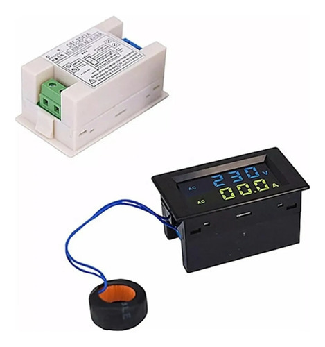 * Voltímetro Amperímetro Con Doble Pantalla Lcd Digital D85-