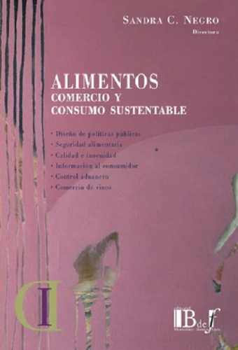 Libro - Alimentos,ercio Y Consumo Sustentable, De Negro, Sa