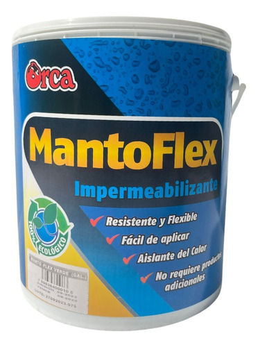 Pintura Impermeabilizante Manto Flex Galon Rojo / Verde