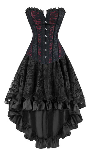 Vestido Estilo Corsé Gótico Victoriano Renacentista Para Muj