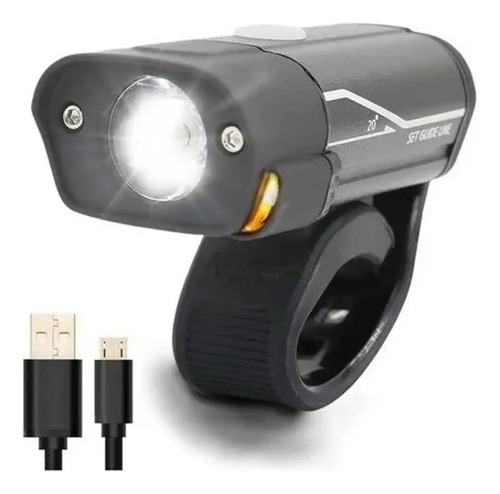 Luz Bicicleta Recargable Linterna Usb Led 500 Lumenes 