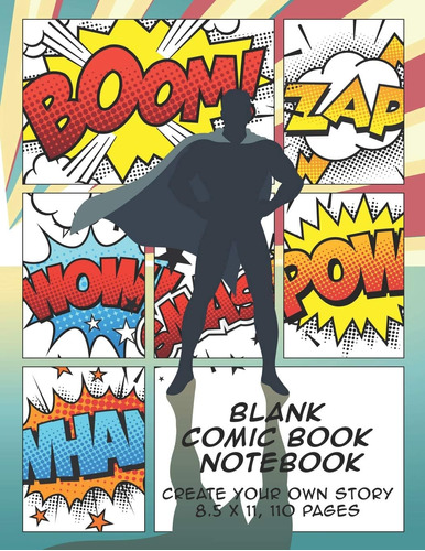 Libro: Blank Comic Book Notebook: Create Your Own Story, Com