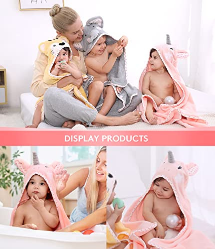 Toalla Con Capucha Tbezy Para Niños 100% Algodón Ultra Suave