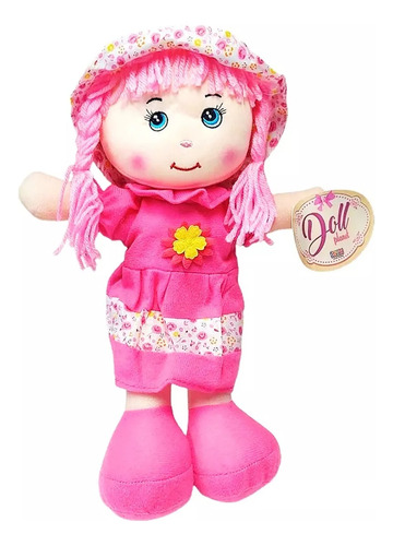 Muñeca Pepona Mediana Doll Planet Vestido Rosa - Faydi