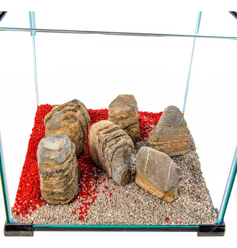 Kewoow Piedra Encimada Pagoda P/acuarios, Aquascaping 100 Lt