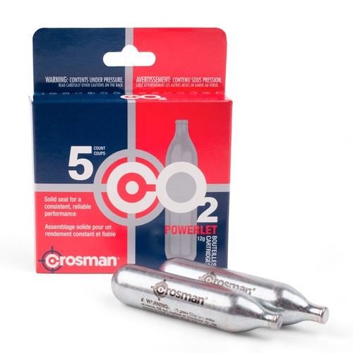 Garrafa Crosman Co2 Pack X 5 Aire/comprimido Agente Oficial