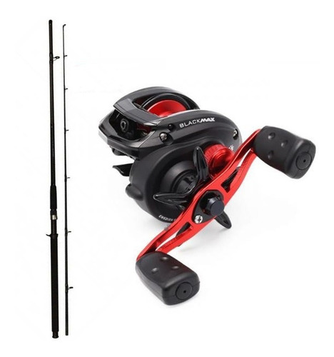 Carretilha Abu Garcia Black Max3+vara Lumis 2,40 50 Libras 