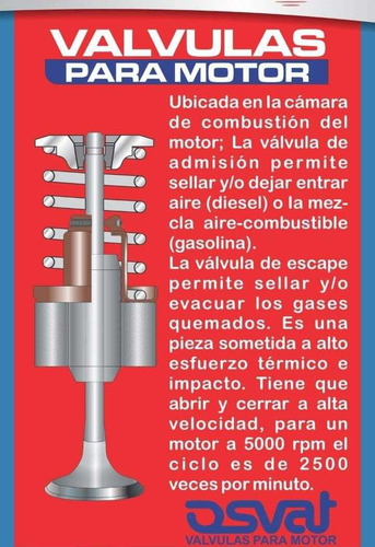 Juego De 8 Válvulas Escape Honda City 1.5 L 4 C 16 V 09-16