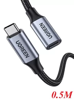 Cable Extension Usb C 3.2 Macho A Hembra 100w 10 Gbps Ugreen Color Negro