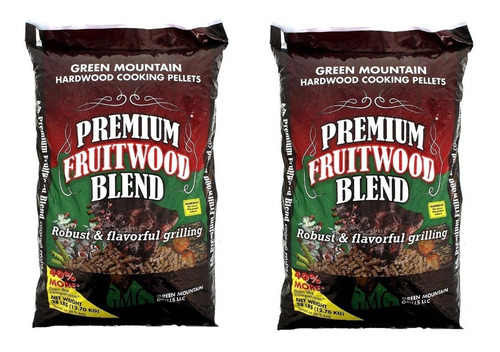 Grilling Pellets 12.70kg Fruitwood Blend Para Ahumar(2 Pack)