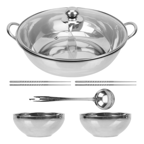 Shabu Pot Con Tapa, Sartén De Acero Inoxidable Con Patos Man