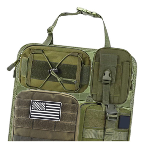 Bolsa Organizadora De Asiento Trasero De Coche, 5 Verde