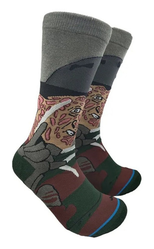 Calcetines Con Un Diseño De Freddy Krueger