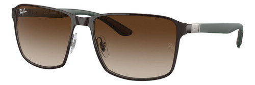 Lentes De Sol Marrón Degradado Ray-ban Rb3721188/13