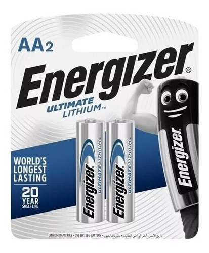 Pila De Litio Aa Energizer Ultimate Lithium Blister X 2