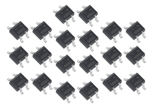 3 Rectificadores De Puente De Diodos Mb6s 600v 0.5a Sop-4