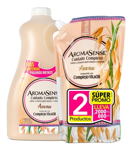 Combo Jabon Avena X2000ml + Doypack X800 - mL a $31