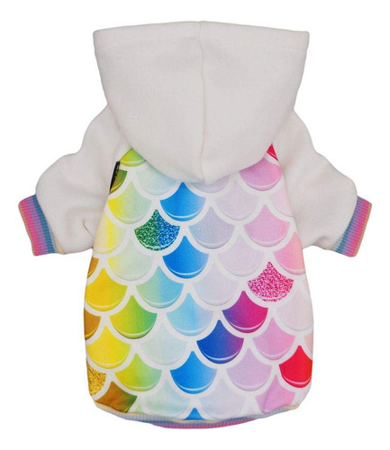 Mermaid Dog Hoodies Clothes Hooded Coat Pet Sweatshirts...