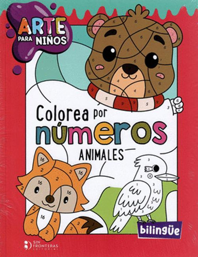 Libro Arte Para Niños Colorea Números Animales