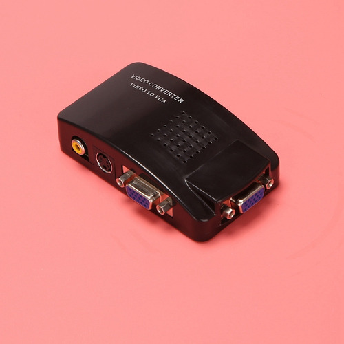 Adaptador Av A Vga Convertidor Rca Vga Pc Rca Compuesto Sv