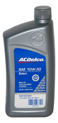 Aceite 10w30 Sp Cuarto Acdelco