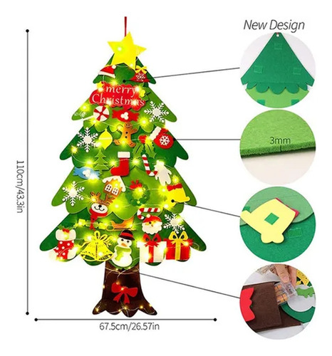 Adorno Para Colgar En La Pared Con Árbol De Navidad