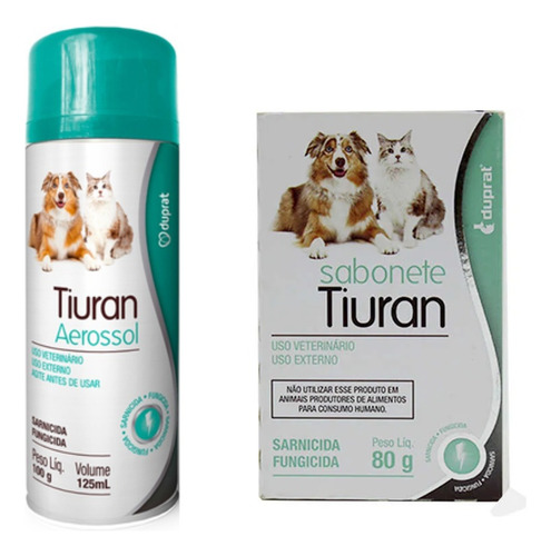 Combo 1 Tiuran Aerosol 125ml + 1 Sabonete Tiuran Duprat