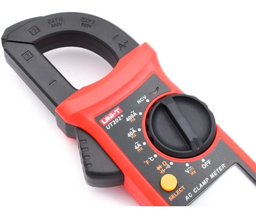 Imagen 6 de 10 de Pinza Amperométrica Digital Unit Ut202+ Temperatura Truerms