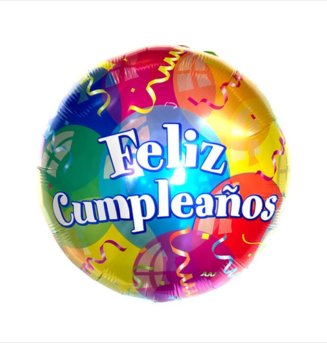 Globo Feliz Cumple 18´´ - Pack X 10 Un (ml240086)