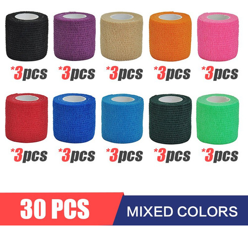 Banda Elástica Para Dedos Mezclada De 10 Colores