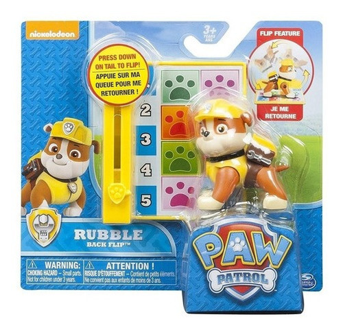 Paw Patrol Figura Articulada Salta Y Gira 360°