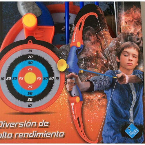 Imagen 3 de 6 de Arco Y Flecha Lanzador Accion Extrema El Duende Azul