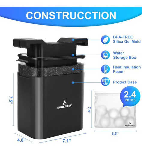 Kuukotek Molde Transparente Para Hacer Bolas De Hielo Para A
