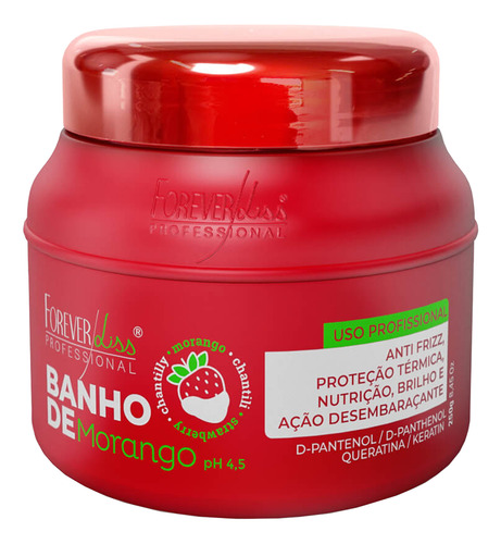 Kit Máscara Morango 250g + Leave-in 140g Forever Liss