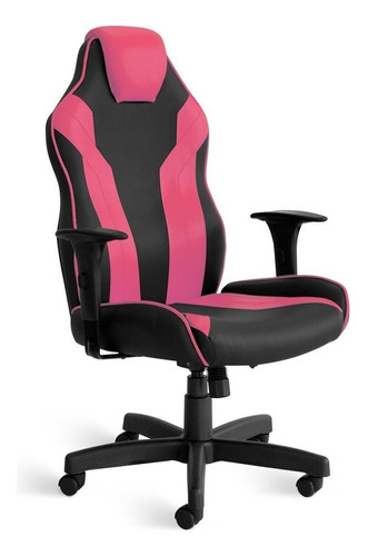 Cadeira Gamer Flex Giratória 5033 C/br 8317 Cor Preto-rose