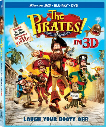  Piratas! Triple Combo: Blu-ray 3d / Blu-ray / Dvd 