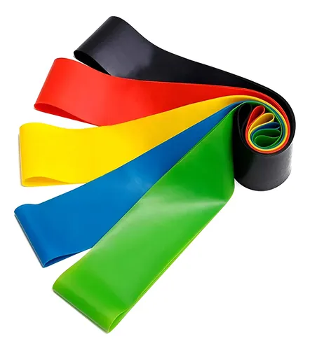Kit 5 Faixa Elástica Super Mini Band Para Treino Exercícios Pdo S...
