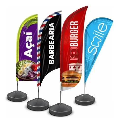 Porta Bandeira Base Resistente Para Wind Flag/wind Banner