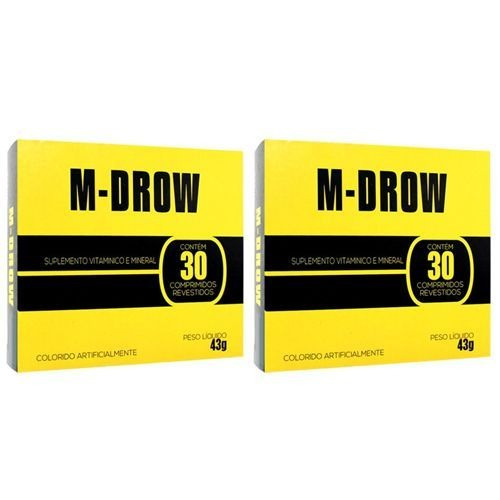 Kit 2 M-drow - M-drol 60 Comprimidos - Intlab