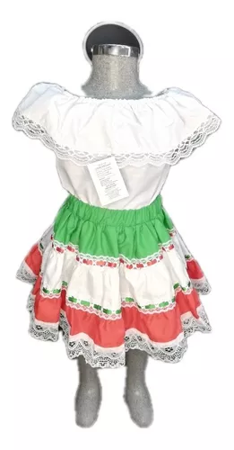 Mexicano Infantil Falda Y Fiestas Patrias |