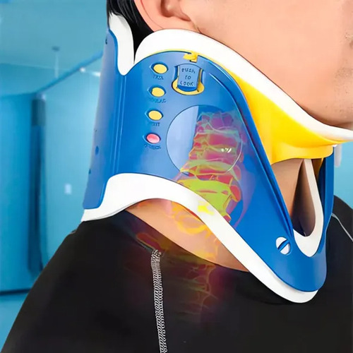 Collarin Ajustable De Extraccion Cervical Adulto Azul