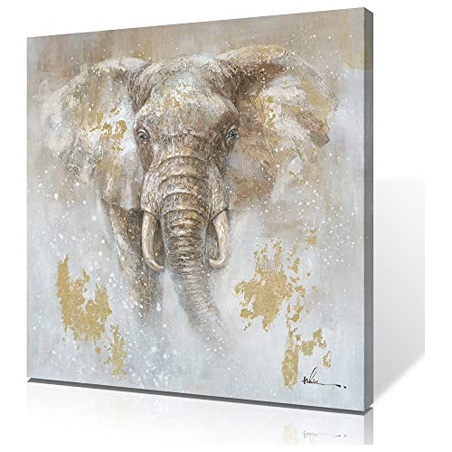 Decoración De Pared De Elefante Africano, Pintura De I...