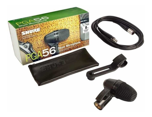 Microfono Shure Pga56-xlr Para Toms Redoblante Bateria Cable