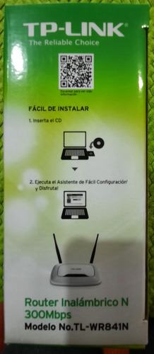 Router Inalámbrico N 300 Mbps Tp-link Modelo Tl-wr841n (Usado)
